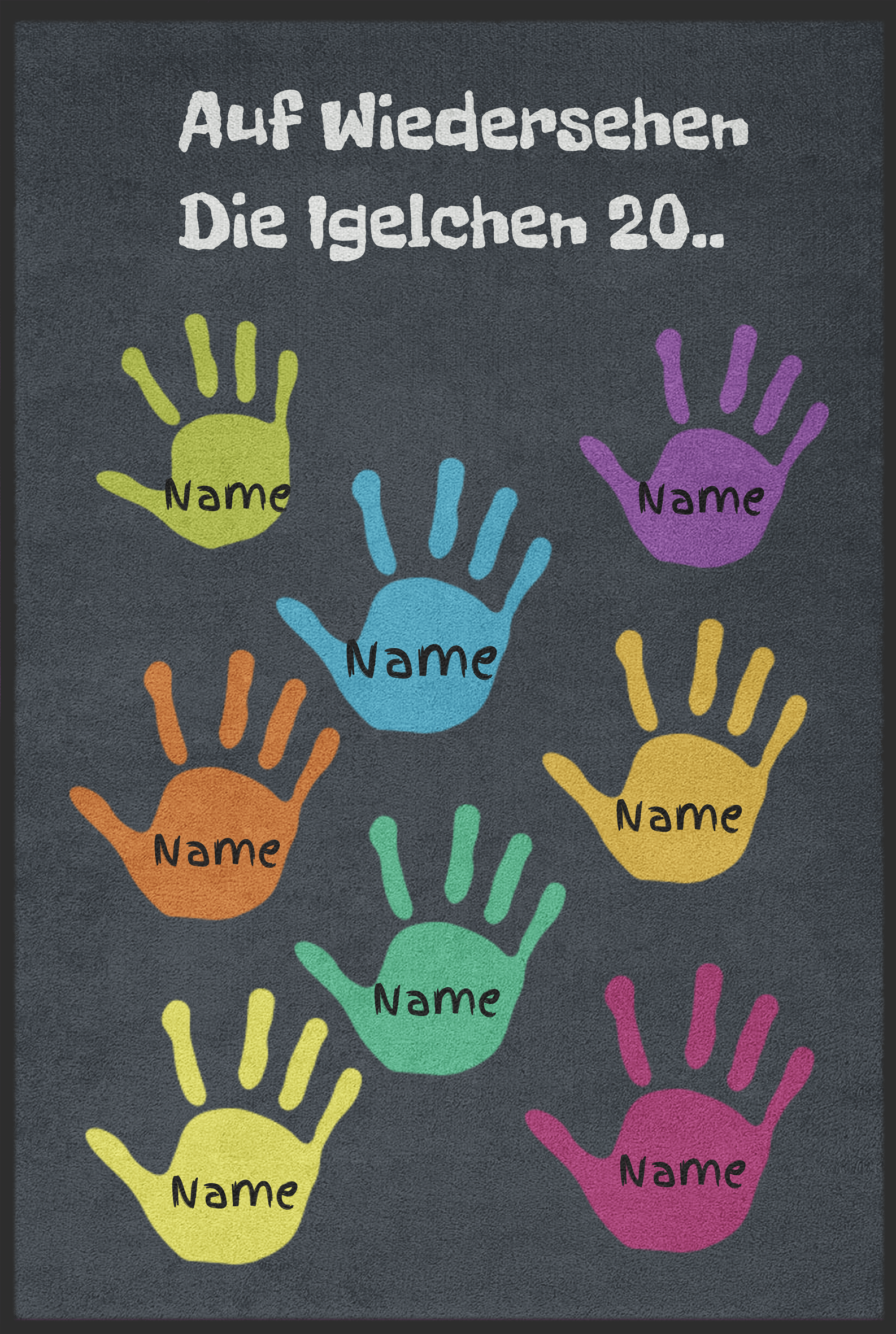 Fussmatte Kita zum Abschied gestalten  6002