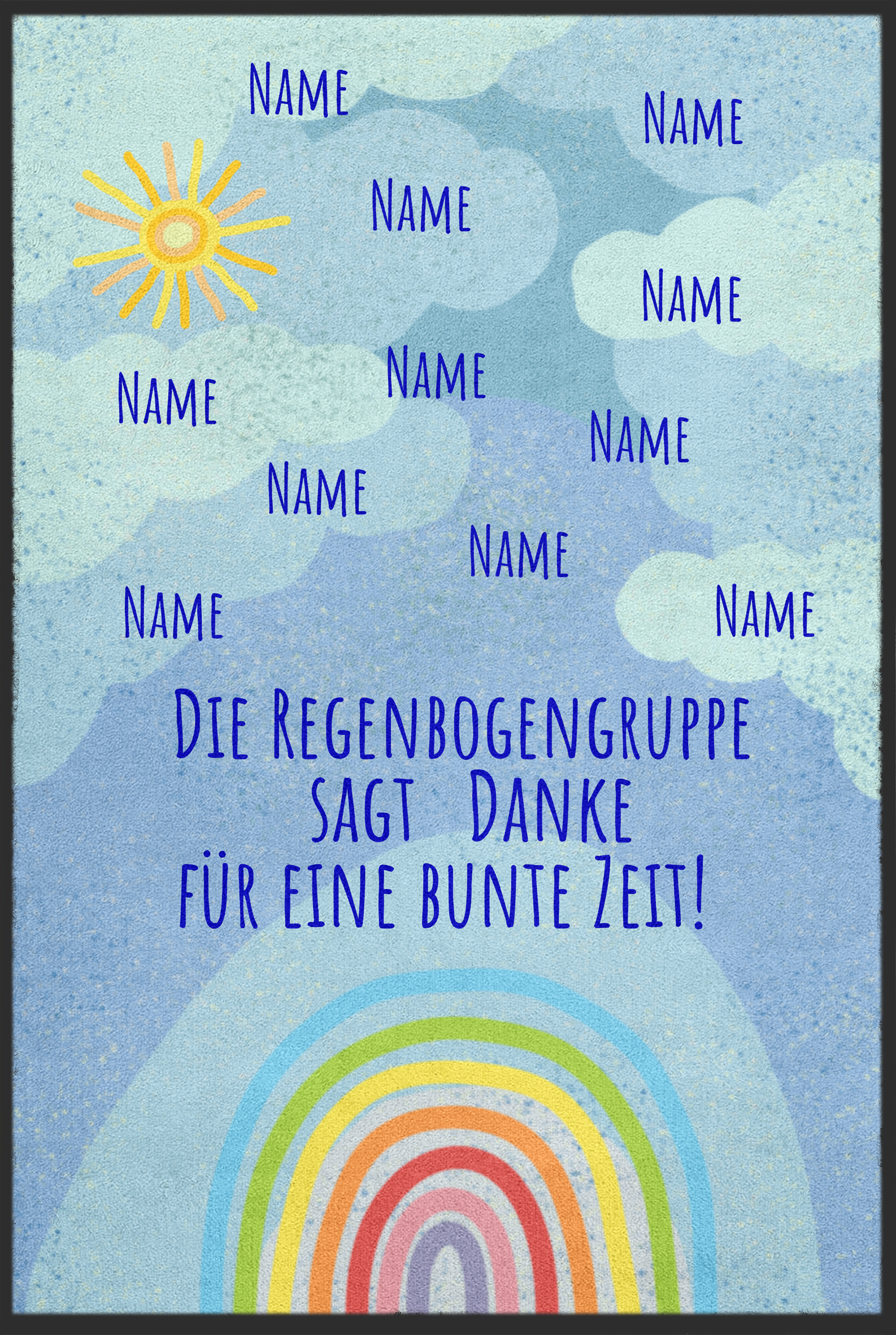 Abschiedsgeschenk Kindergarten Regenbogen Gruppe 6027